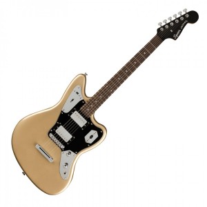 Fender Squier Contemporary Jaguar HH ST, Laurel, Black Pickguard - Shoreline Gold